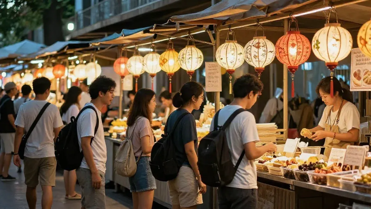 Illustration : Chiang Mai night market